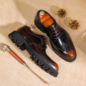 Botas Impermeables de Invierno, Estilo Nuevo, Clásicas, Versátiles, Casuales, de Caña Alta, para Trabajo al Aire Libre, de Cuero Genuino para Hombre, que Aumentan la Estatura, Deportivas - Product Image 2