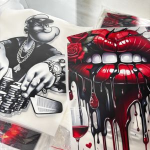 Tùy chỉnh Plastisol sắt trên dtf in phim dán mềm Pet truyền nhiệt T-Shirt thiết kế chống thấm nước sẵn sàng Báo Chí dtf chuyển - Product Image 3