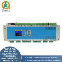 Oshangming PLC Automatización 32 DI 32DO controles lógicos 2 Entrada analógica 2 Salida analógica para ingeniería