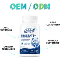 Capsules OEM de marque privée pour la santé de la prostate masculine, excellent extrait de bardane, suppléments à base de chèvrefeuille pour la santé de la prostate des hommes