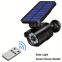 Lampe murale solaire sans fil 8 LED avec télécommande, étanche IP65, pour extérieur, jardin, entrepôt, parking