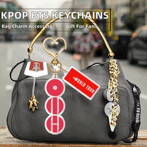 Llavero de Corazón Transpirable de KPOP JIN JIMIN <span class=keywords><strong>V</strong></span> SUGA RM <span class=keywords><strong>J</strong></span>-HOOP JK World Tour, Colgante de Acrílico Transparente, Accesorios para Bolsos - Product Image 2