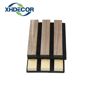 XHDECOR papan kayu Panel dinding dibuat dengan hati-hati papan Mdf dengan Panel akustik Panel hewan peliharaan berkelanjutan Akupanel