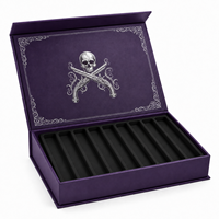 Caja de Embalaje de Cigarros de Papel Magnético de Lujo Ecológica Personalizada con Cartón Rígido y Recubrimiento UV en Relieve para Exhibición de Cigarros Premium