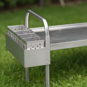 Carrello Porta Cesti Porta Posate F0260210 in Metallo Stile Sportivo - Product Image 3