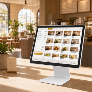 Terminal de point de vente 15,6 pouces avec écran tactile capacitif double, imprimante, scanner, système de point de vente tout-en-un - Product Image 1
