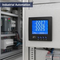 Medidor de Energía Multifunción Trifásico LCD Ydkz TG900 HGT900 96x96mm Clase 0.5 RS485 Modbus-RTU