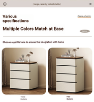 Armoire de rangement moderne pour chambre à coucher en bois massif, design italien, avec 4 tiroirs, meubles durables pour la maison