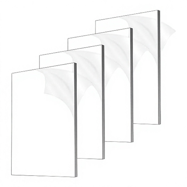 Clear Acrylic Sheet Plexiglass 1/25.4 Thick (1mm) 4 Piece 4x6 for Craft Projects Signs Painting Windows Replacement Made