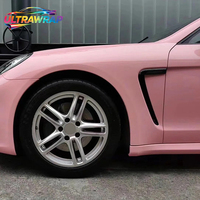 Autocollants de voiture en vinyle adhésif rose Sakura brillant, autocollants de tuning automobile, film pour moto, accessoires pour véhicules, sticker de protection