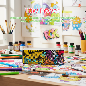 Mini haut-parleur 10W 2000mAh sans fil pour basses, haut-parleur portable F2, TF USB AUX mains libres pour le home cinéma, utilisation en extérieur - Product Image 2