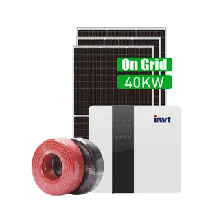 40KW photovoltaic Solar System on grid solar system For Commercial solar energy product