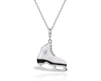 Collar con Colgante de Patinaje Artístico Chapado en Oro, Resistente al Deslustre y de Larga Duración, Joyería Deportiva para Mejores Amigos y Parejas
