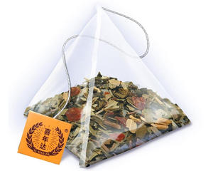 Chất lượng cao sợi Ngô lưới PLA túi trà phân hủy sinh học túi trà túi tùy chỉnh được gắn thẻ kim tự tháp túi trà - Product Image 1