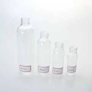 20ML 30ML 60ML 80ML 100ML 120ML पारदर्शी प्लास्टिक की बोतल स्पष्ट पानी की बोतल कॉस्मेटिक बोतल