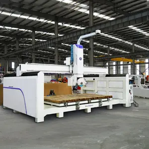 Good Performance Stone CNC Router 5 Axis Bridge Saw Type CNC Stone Cutting Machine Marble Granite Polishing Milling For Sale