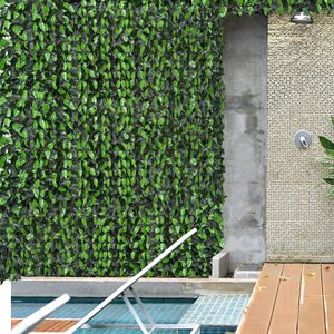 Outsunny 3x1m PE et tissu rouleau de haie artificielle modèle 844-204 pour balcon et jardin vert clair et vert foncé - Product Image 2