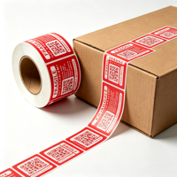 Étiquettes autocollantes personnalisées étanches pour marchandises fragiles avec code QR – Avertissement logistique et manutention – Adhésives pour cartons et cosmétiques