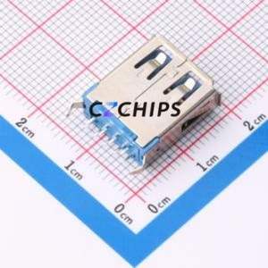 HC-USB3.0-L150-WJ-149 USB Connector Through hole Component (THT) Connector Type-A USB 3.0 Female Through Hole - Product Image 2