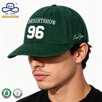 Fabricante de Gorras, Personalización OEM, Impresión de Logotipo Privado, Gorras de Béisbol Ajustables de Algodón Lavado para Eventos Grupales y Actividades al Aire Libre