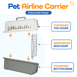Cage de transport robuste et écologique pour animaux de compagnie, conforme IATA, avec système anti-évasion, portable, pour cliniques vétérinaires et <span class=keywords><strong>camping</strong></span> - Product Image 3