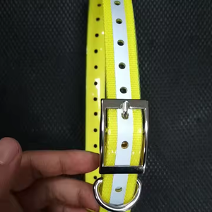 Reflektieren der Streifen Wasserdicht Factory Outlet Benutzer definiertes Hunde halsband Hunde leder halsband Nachts icherheit Desodor ierung Hunde halsband - Product Image 5