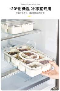 Contenedores divisores de almacenamiento redondos sellados de plástico, caja de aperitivos para platos de aperitivos portátiles con tapa y Asa - Product Image 6