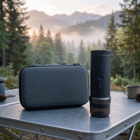 Machine à café portable pour le camping, automatique, USB/batterie, expresso/cappuccino, capacité de 5 à 8 tasses, pour la maison et l'hôtel