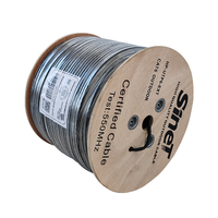 Utilisation en extérieur Anti UV Étanche 1000ft UTP FTP STP Solide Cuivre CCA 23 24 awg 305M Extérieur Cat6 FTP Câble de Communication