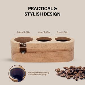 Station de Tamponnage à Expresso en Bois de Hêtre, Organiseur Multi-Compartiments, Support pour Tampon, Outils à Café, Station de Tamponnage pour Café à Domicile - Product Image 6