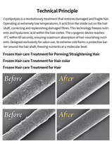 Appareil de soin capillaire Cryo Frozen pour salon, fer à lisser à température froide, lumière bleue nourrissante, traitement des cheveux abîmés