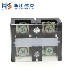 TC-602 CZLS carte de Distribution industrielle 100A 2P 600V Double rangée bloc à vis borne ressort connecteur de barre à courant élevé 24-12 - Product Image 3