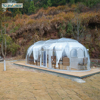Domo Geodésico Prefabricado de Policarbonato Sunkaer SK-D03 de Diseño Moderno, Casa de Campaña con Burbuja Transparente, Claraboya, Uso en Exteriores, Garantía de 5 Años
