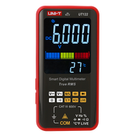 UNI-T UT122 sungguh nilai efektif kelas industri AC DC 600V tes Digital Multimeter timbal Voltmeter layar Lcd