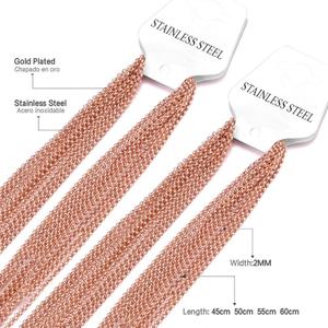 Cadenas de Joyería de Moda, Antialérgicas, de Acero Inoxidable 316L, Collar de Cadena al por Mayor para Mujer, Joyería Unisex para Regalo o Fiesta - Product Image 3