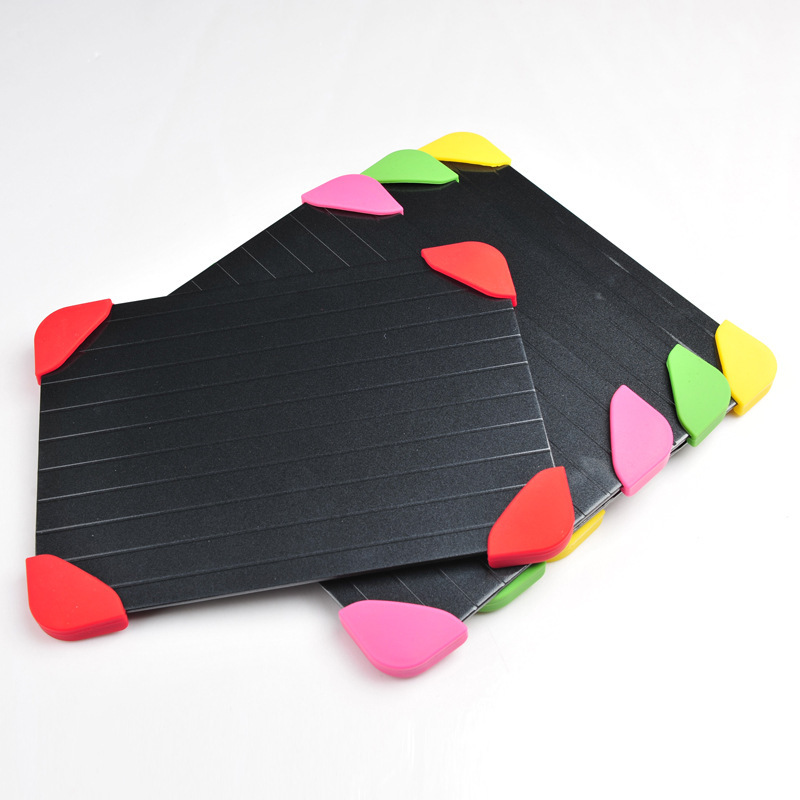 Wholesale Amazon kitchen black  Food Large Aluminum fast meat defrosting tray