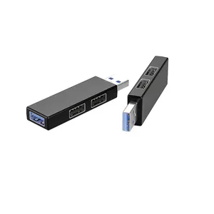 3 ב 1 Usb Hub מיני גודל 3.0 Usb 2.0 קומבו 3 יציאת מיני נייד מהיר במהירות גבוהה רכזת