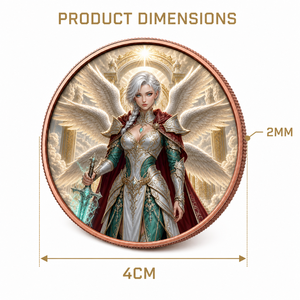 カスタム1オンス0.999純銅製翼のある女戦士記念コインファンタジーコレクタブル - Product Image 2