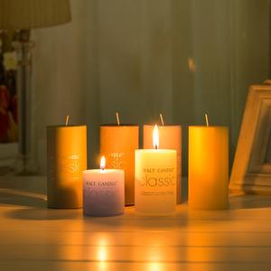 Bougie pilier blanche sans parfum LANJO, longue durée de combustion, 5 heures, sans gouttes et sans fumée. - Product Image 6