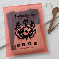 Emballage en plastique écologique, sacs à fermeture éclair givrés pour l'expédition de vêtements, emballage de vêtements, sacs à fermeture éclair pour vêtements
