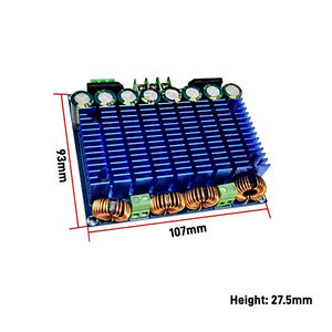 โมดูลเครื่องขยายเสียงสเตอริโอระบบดิจิตอล Class D รุ่น TDA8954TH กำลังขับ 420W*2 ช่องสัญญาณคู่ บอร์ดเครื่องขยายเสียง HIFI รุ่น XH-M252 ใช้ไฟ AC 24V แบบคู่ - Product Image 4