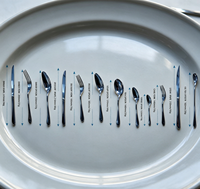 Ensemble de couverts en acier inoxydable résistant aux hautes températures, couteau, fourchette et cuillère de style occidental pour restaurants et hôtels