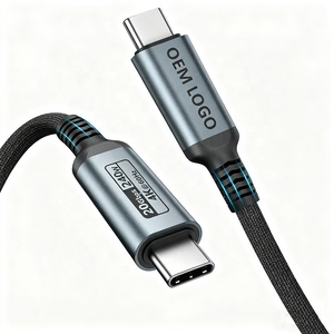 Fonction complète <span class=keywords><strong>USB</strong></span> 3.2 Gen2 <span class=keywords><strong>USB</strong></span> <span class=keywords><strong>C</strong></span> vers <span class=keywords><strong>USB</strong></span> <span class=keywords><strong>C</strong></span> 20Gbps 4K <span class=keywords><strong>C</strong></span>âble de données 1m <span class=keywords><strong>2m</strong></span> 3m Pd 3.1 48V 240W Charge rapide Type <span class=keywords><strong>C</strong></span> <span class=keywords><strong>C</strong></span>âble OEM Usine - Product Image 1