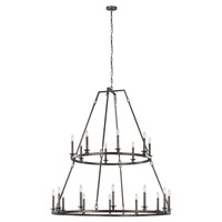 Candelabro de latón clásico americano Diseño de metal negro industrial para sala de estar Dormitorio Restaurante Hotel-Fácil de colgar E12
