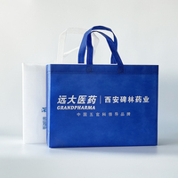 Vente en gros personnalisé personnalisé non tissé Ecobag Shopper Tnt Sac d'épicerie en gros sac à provisions réutilisable avec logo
