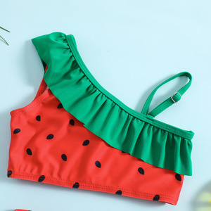 Nouvelles filles une épaule licou Bikini enfants une pièce deux pièces <span class=keywords><strong>maillot</strong></span> <span class=keywords><strong>de</strong></span> <span class=keywords><strong>bain</strong></span> filles mignon <span class=keywords><strong>maillot</strong></span> <span class=keywords><strong>de</strong></span> <span class=keywords><strong>bain</strong></span> en gros plage fête bébé vêtements - Product Image 5