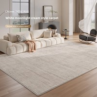 Tapis de luxe de style italien, facile d'entretien, absorbant le son, tapis doux pour salon, chambre à coucher, grand revêtement de sol