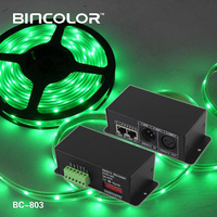 Décodeur DMX 512 3CH X 5A BC-803, contrôleur LED, DC 12V 24V, décodeur DMX 3 canaux