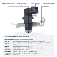 Capteur électrique de moteur OEM 8200647366 pour Renault – Pièces de rechange neuves pour réparation de véhicules (pièces de rechange après-vente)