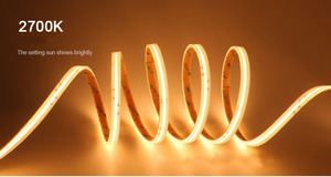 Ra90 IP20 8mm 10mm PCB Chiều rộng Flex LED dải 12V 24V linh hoạt <span class=keywords><strong>COB</strong></span> LED dải ánh sáng cơ thể đồng Epistar <span class=keywords><strong>chip</strong></span> - Product Image 4